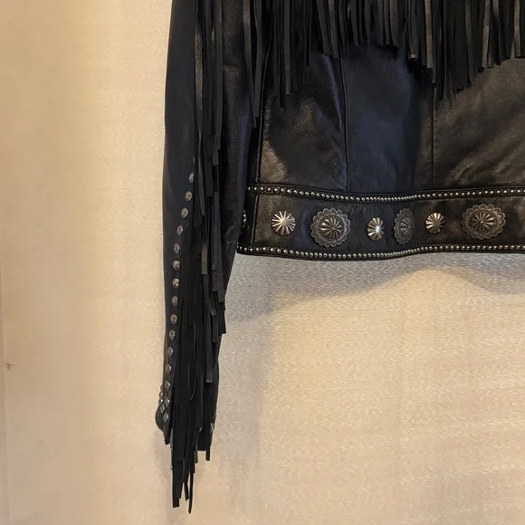 Cripple Creek leather fringe coat 3645 - Picture 9 of 13